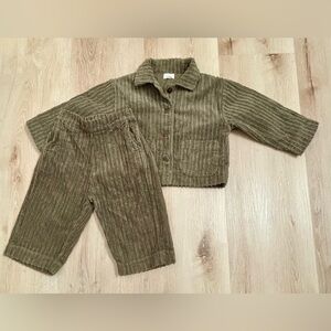 The Little Folk Corduroy Jacket and Pants Set